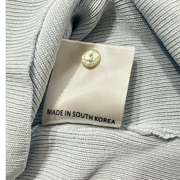 Aya Muse Tipo Mini Dress Women's XXS Light Blue Cowl Neck Open Back Halter $650 - Picture 7 of 11